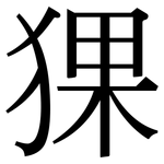 猓: 宋體（明體）