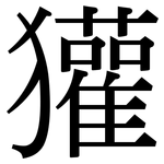獾: 宋體（明體）