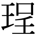 珵: 宋體（明體）