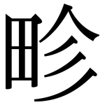 畛: 宋體（明體）
