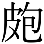 皰: 宋體（明體）