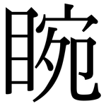 睕: 宋體（明體）