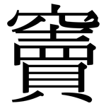 竇: 宋體（明體）