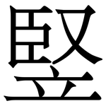 竪: 宋體（明體）