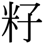 籽: 宋體（明體）