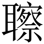 聺: 宋體（明體）