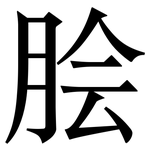 脍: 宋體（明體）