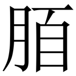 脜: 宋體（明體）