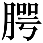 腭: 宋體（明體）