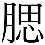 腮: 宋體（明體）