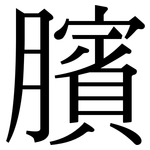 臏: 宋體（明體）