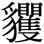 貜: 宋體（明體）