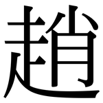 趙: 宋體（明體）