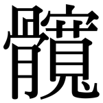 髖: 宋體（明體）