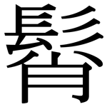 髾: 宋體（明體）
