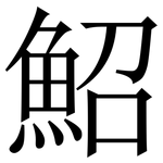 鮉: 宋體（明體）
