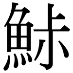 鮛: 宋體（明體）