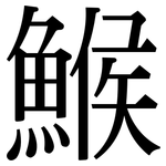 鯸: 宋體（明體）