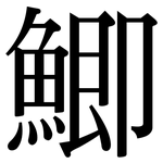 鯽: 宋體（明體）