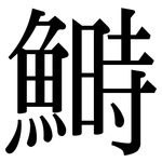 鰣: 宋體（明體）