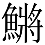 鱂: 宋體（明體）