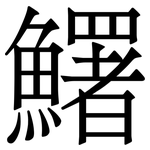 鱰: 宋體（明體）