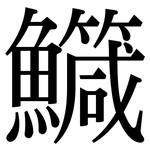 鱵: 宋體（明體）