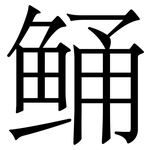 鲬: 宋體（明體）