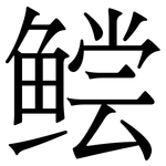 鲿: 宋體（明體）