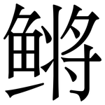 鳉: 宋體（明體）