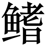 鳍: 宋體（明體）