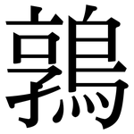 鶉: 宋體（明體）