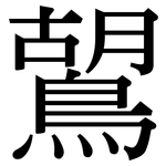 鶦: 宋體（明體）
