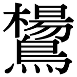 鸉: 宋體（明體）