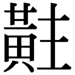 黈: 宋體（明體）