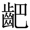 䶕: 宋體（明體）