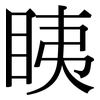 眱: 宋體（明體）