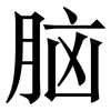 脑: 宋體（明體）