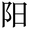 阳: 宋體（明體）