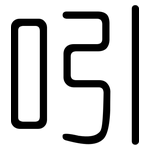 吲: 圓體