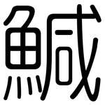 鰔: 圓體