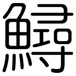 鱘: 圓體