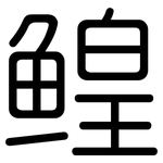 鳇: 圓體