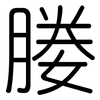 媵: 圓體