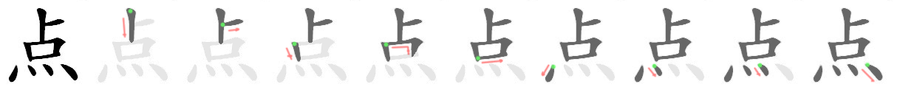 点: 筆順