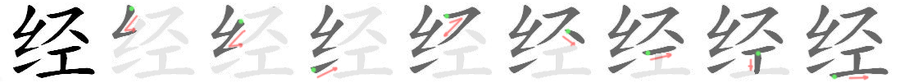 经: 筆順