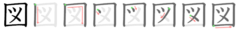 図: 筆順