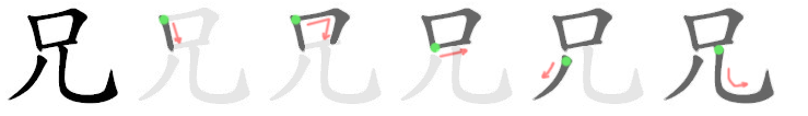 兄: 筆順