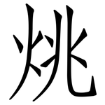 烑: 仿宋体