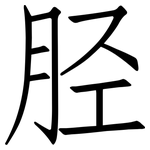 胫: 仿宋体